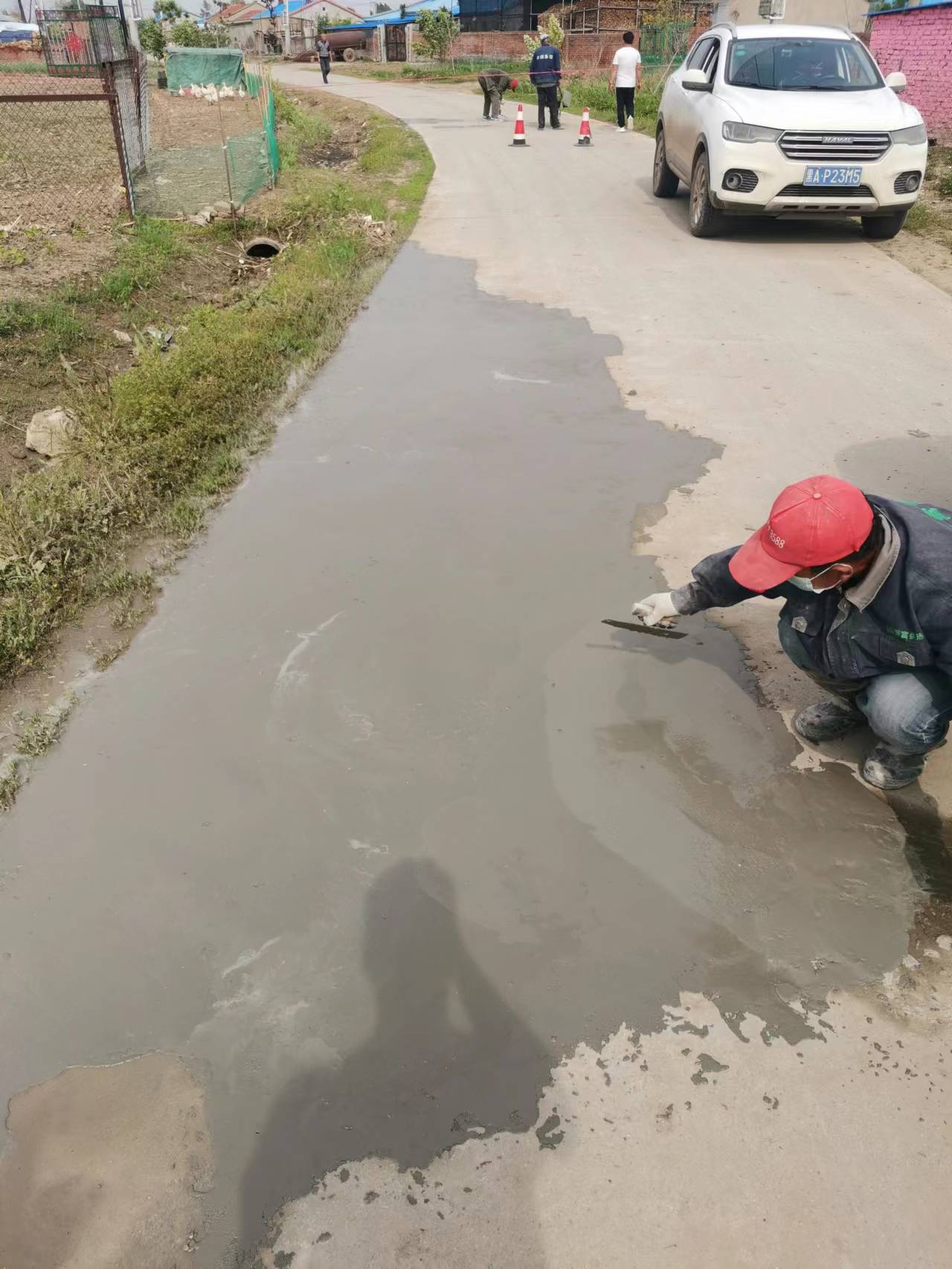 肇州县朝阳乡朝阳村等三个村，应用我公司混凝土修复料，进行土地整治项目